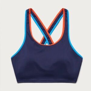 💙 Cotopaxi Mari Crop Top NWT – XS – Maritime Navy & Orange 🧡